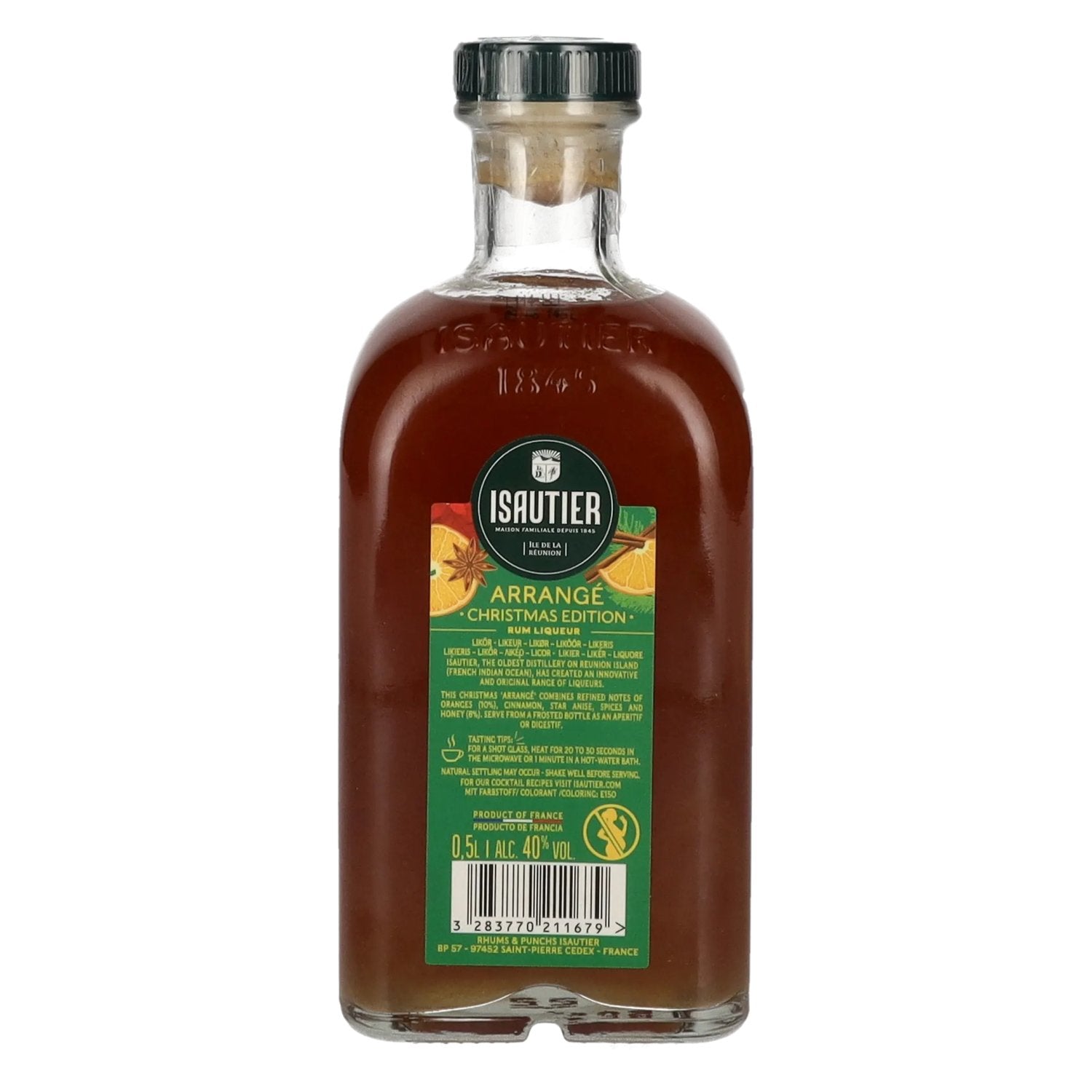 Isautier Arrangé CHRISTMAS EDITION Liqueur de rhum 40% vol. 0,5l