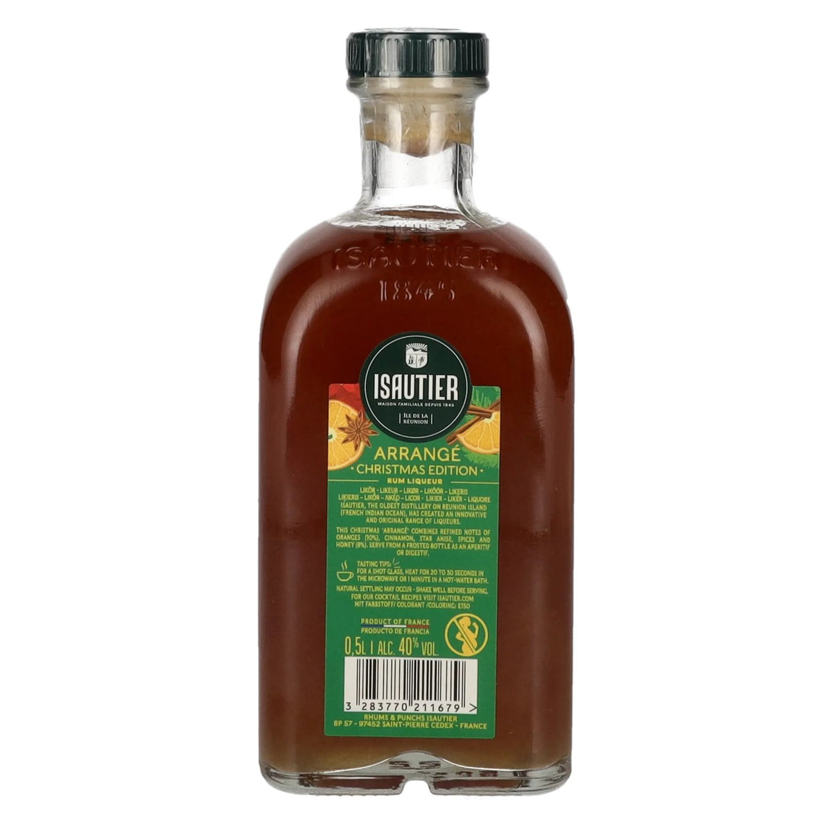 Isautier Arrangé CHRISTMAS EDITION Liqueur de rhum 40% vol. 0,5l