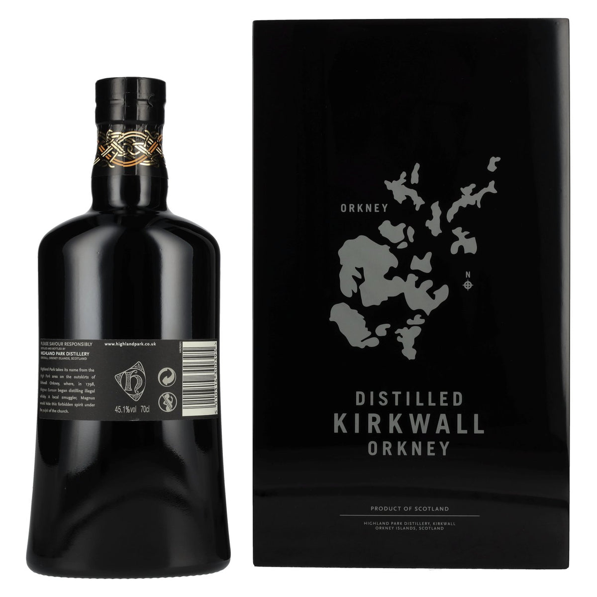 Highland Park THORFINN Single Malt Scotch Whisky 45,1% Vol. 0,7l in wooden box