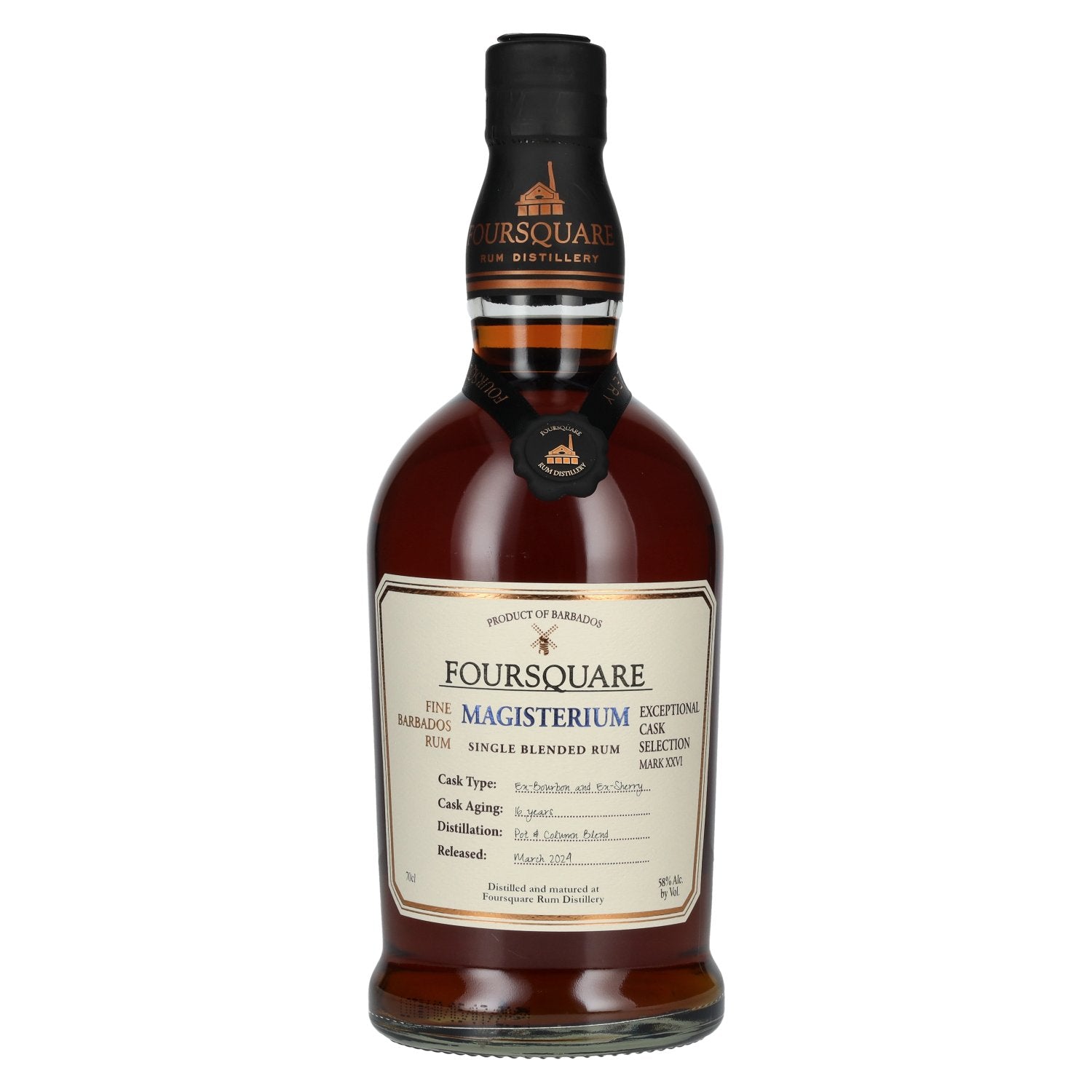 Foursquare 16 Years Old MAGISTERIUM Single Blended Rum 58% Vol. 0,7l