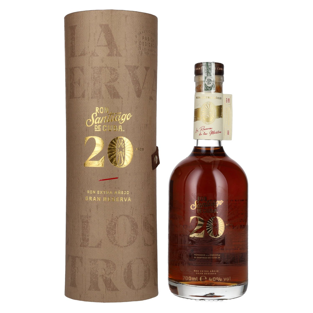 Ron Santiago de Cuba Extra Añejo 20 Años 40% Vol. 0,7l in gift box