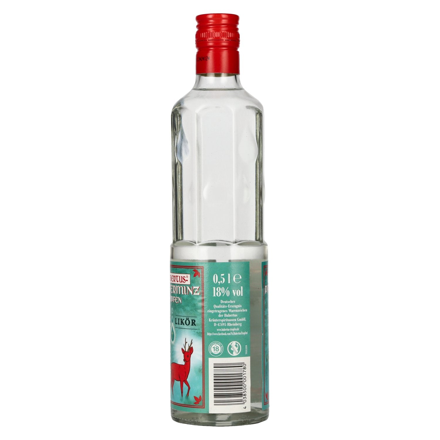 St. Hubertus PFEFFERMINZ Tropfen Minz-Likör 18% Vol. 0,5l