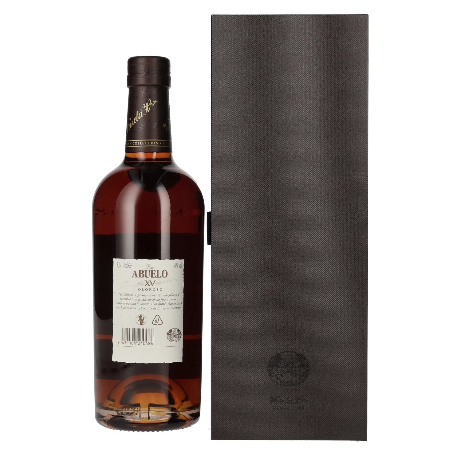 Ron Abuelo Añejo XV Años OLOROSO Sherry Cask Finish 40% vol. 0,7l en boîte cadeau