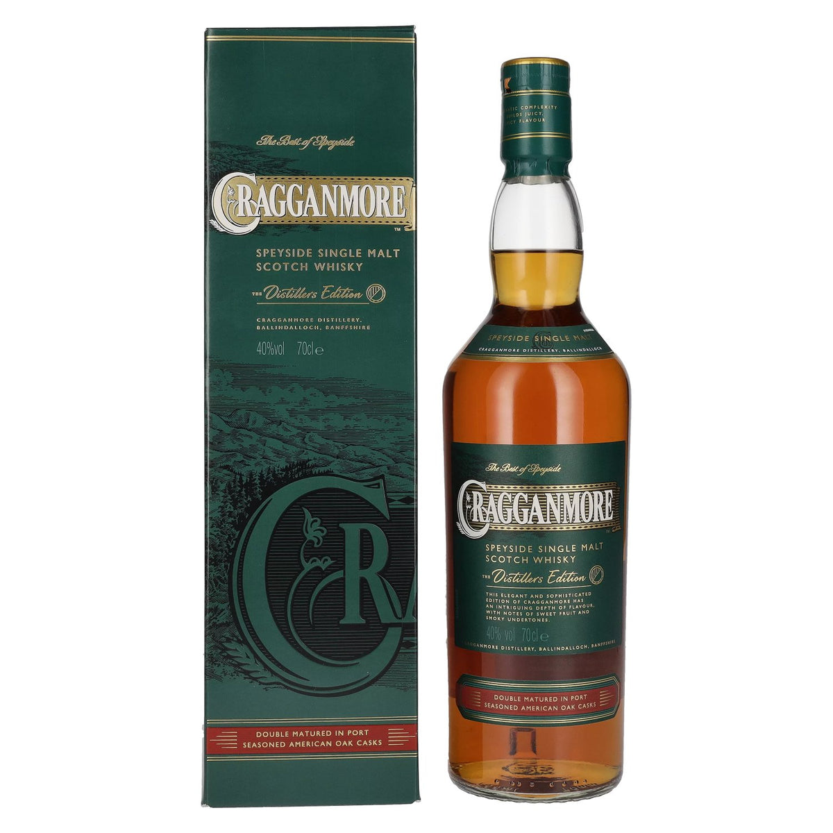 Cragganmore The Distillers Edition Speyside Single Malt 40% vol. 0,7l en boîte cadeau