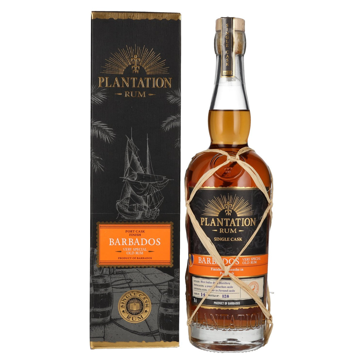 Plantation Rum BARBADOS Single Cask Port Finish Very Special Old 44,9% Vol. 0,7l in gift box