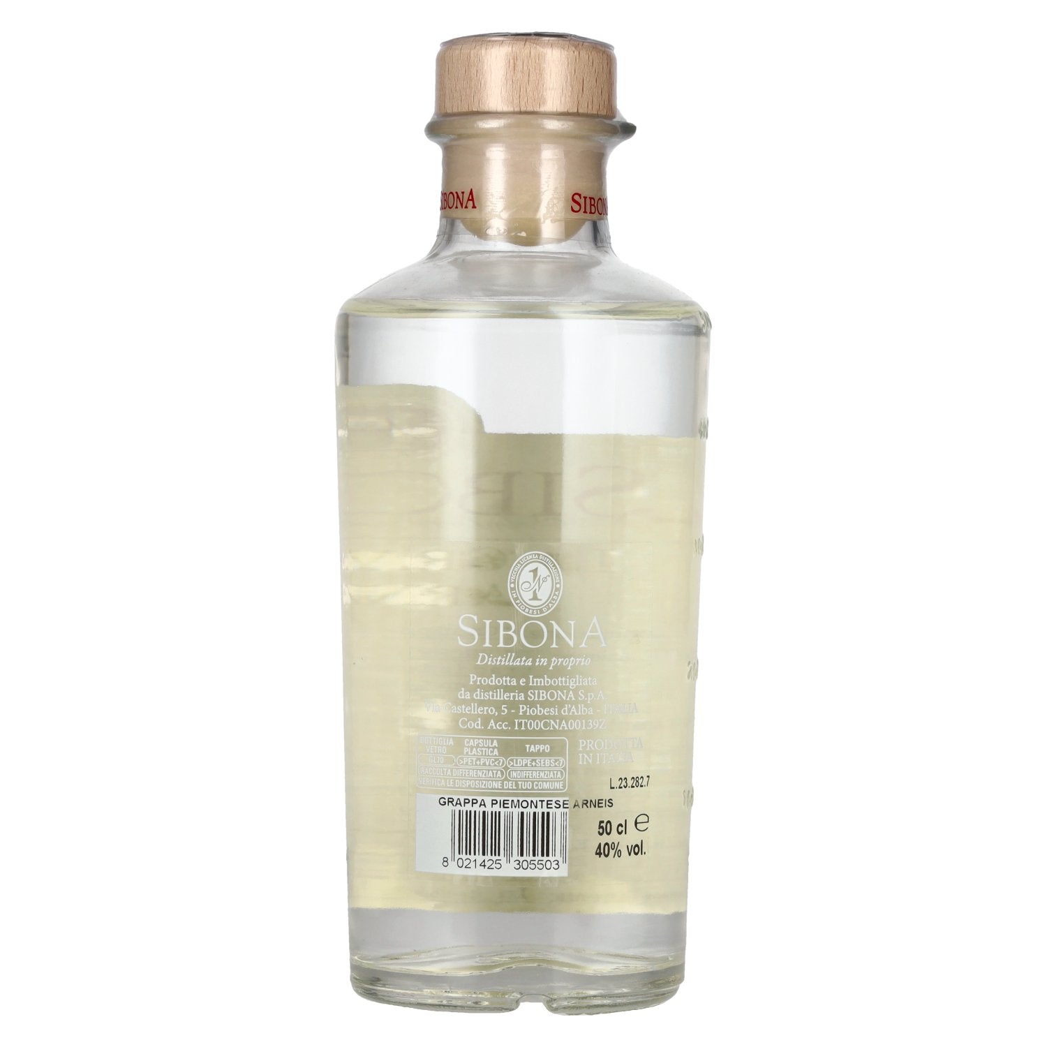 Sibona La Grappa di ARNEIS 40% Vol. 0.5l