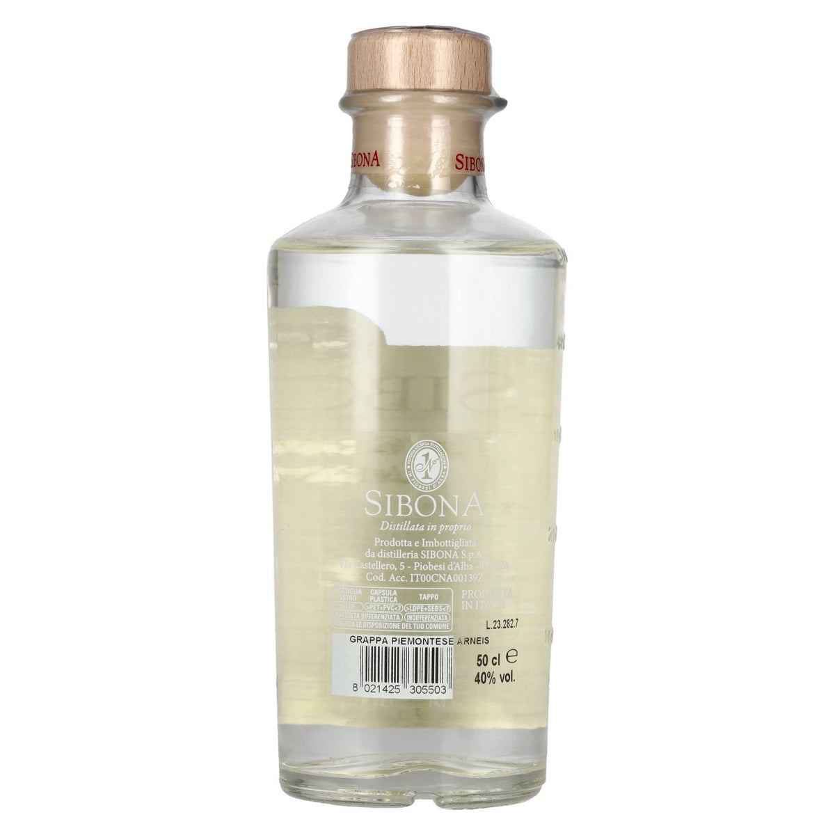 Sibona La Grappa di ARNEIS 40% Vol. 0,5l