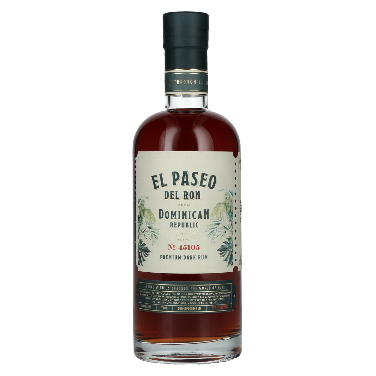 El Paseo del Ron Premium Dark Rum No. 45105 40% Vol. 0,7l