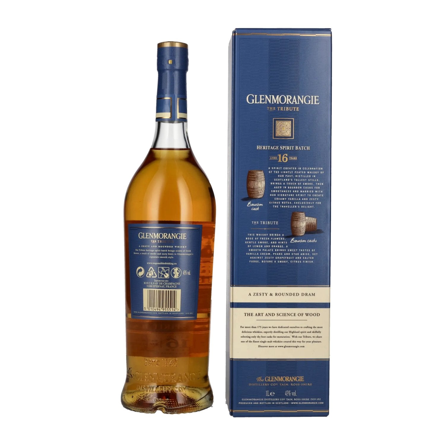 Glenmorangie The TRIBUTE 16 Years Old Heritage Spirit Batch 43% Vol. 1l in Geschenkbox
