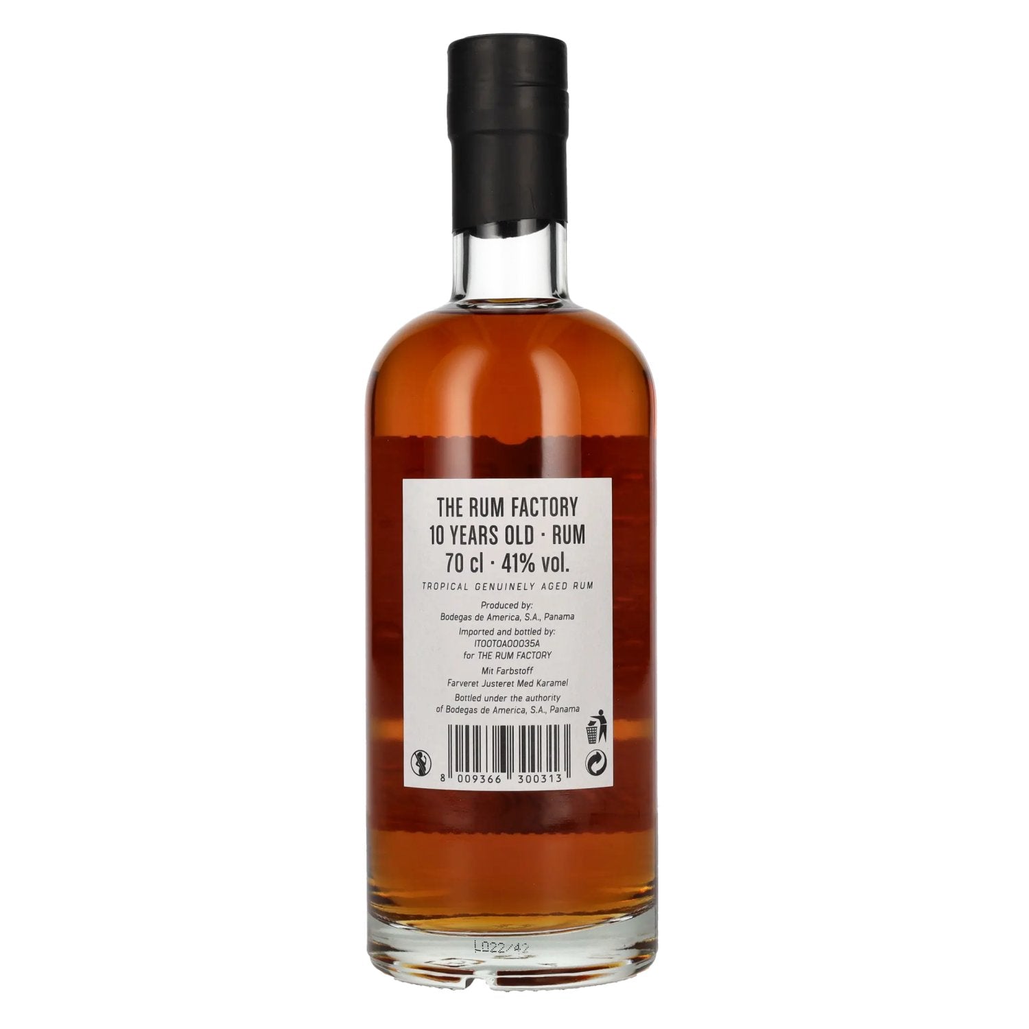 The Rum Factory 10 Years Old Rum 41% Vol. 0,7l