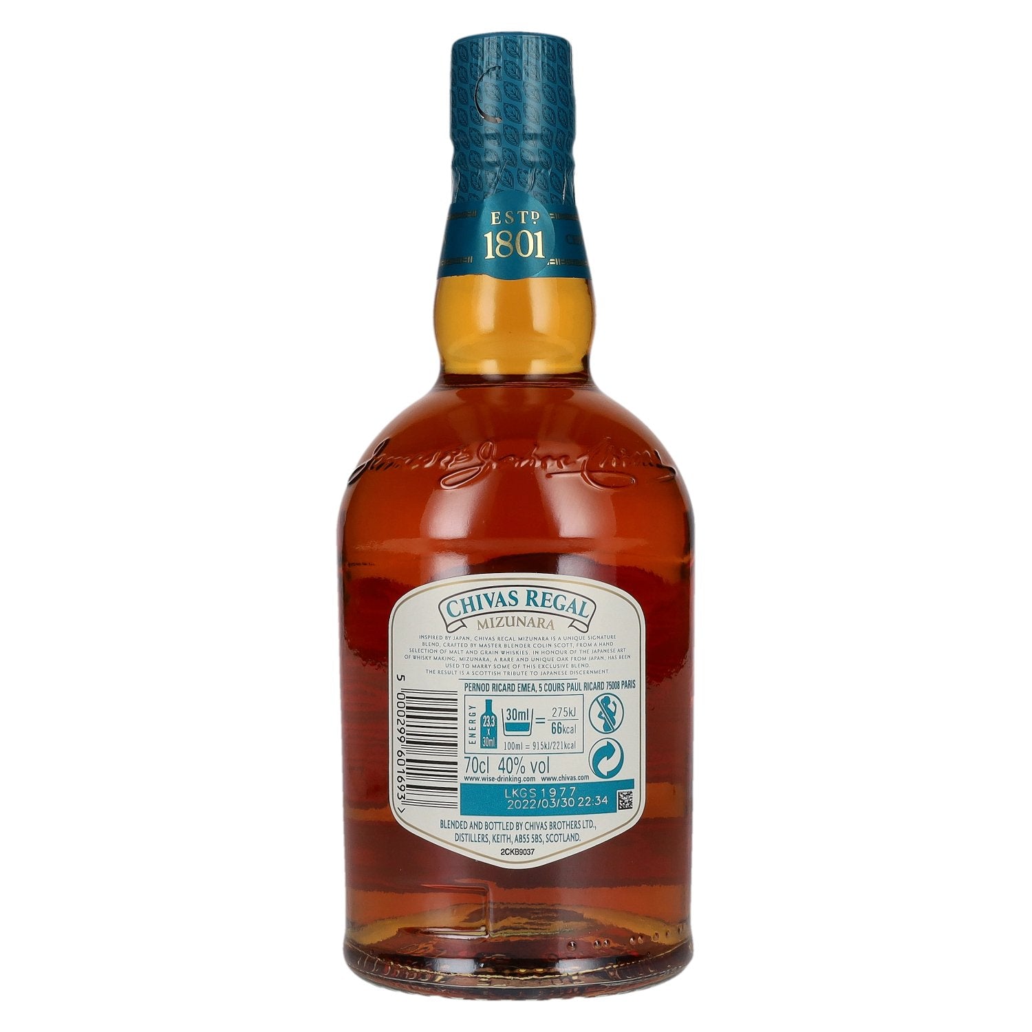 Chivas Regal MIZUNARA Blended Scotch Whisky 40% vol. 0.7 l