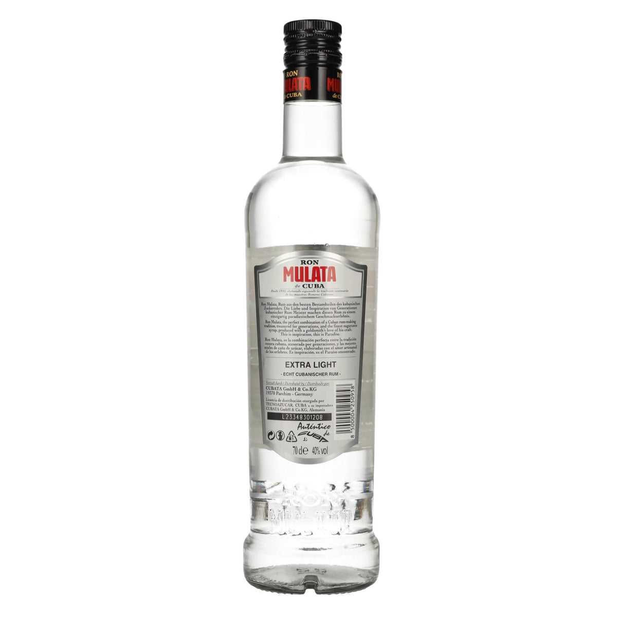 Ron Mulata de Cuba Extra Light 40% Vol. 0,7l