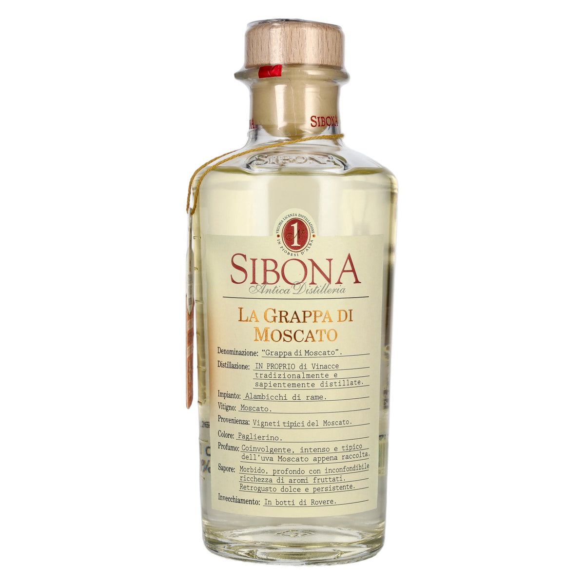 Sibona La Grappa di MOSCATO 40% Vol. 0,5l
