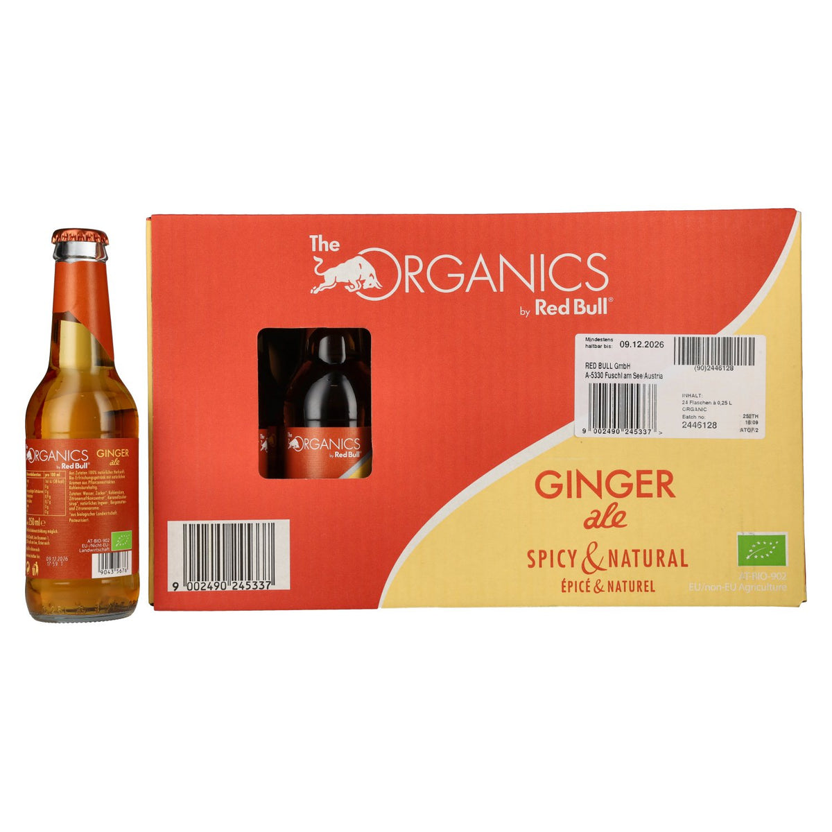 Red Bull Organics by Red Bull GINGER ale 24 x 0,25 l
