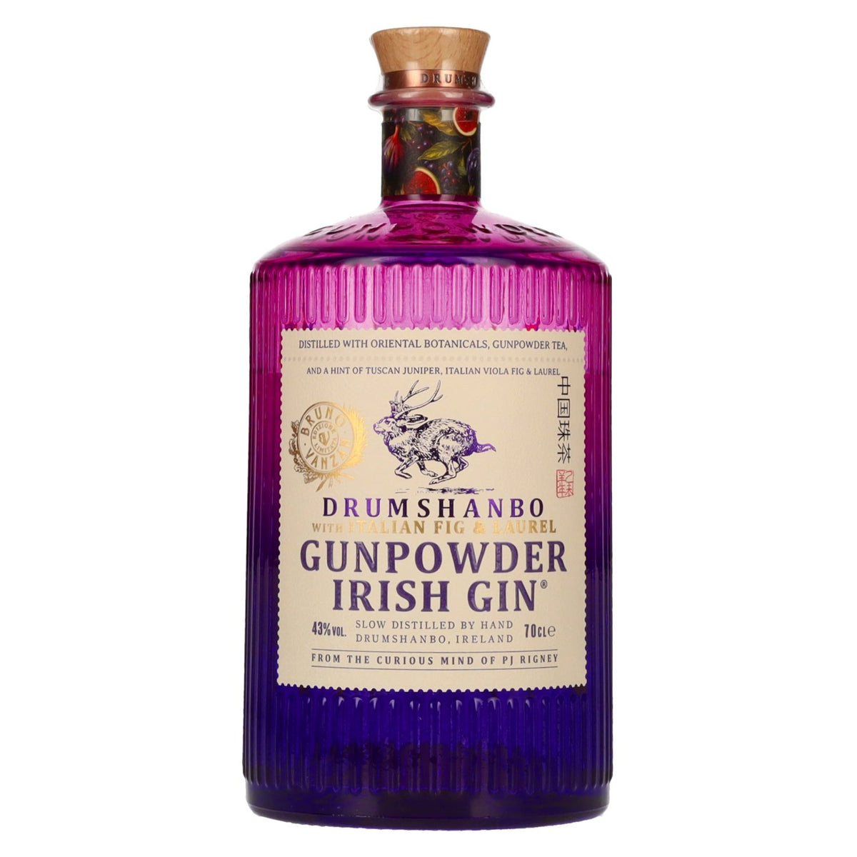 Drumshanbo Gunpowder Irish Gin with Italian Fig &amp; Laurel 43% Vol. 0,7l