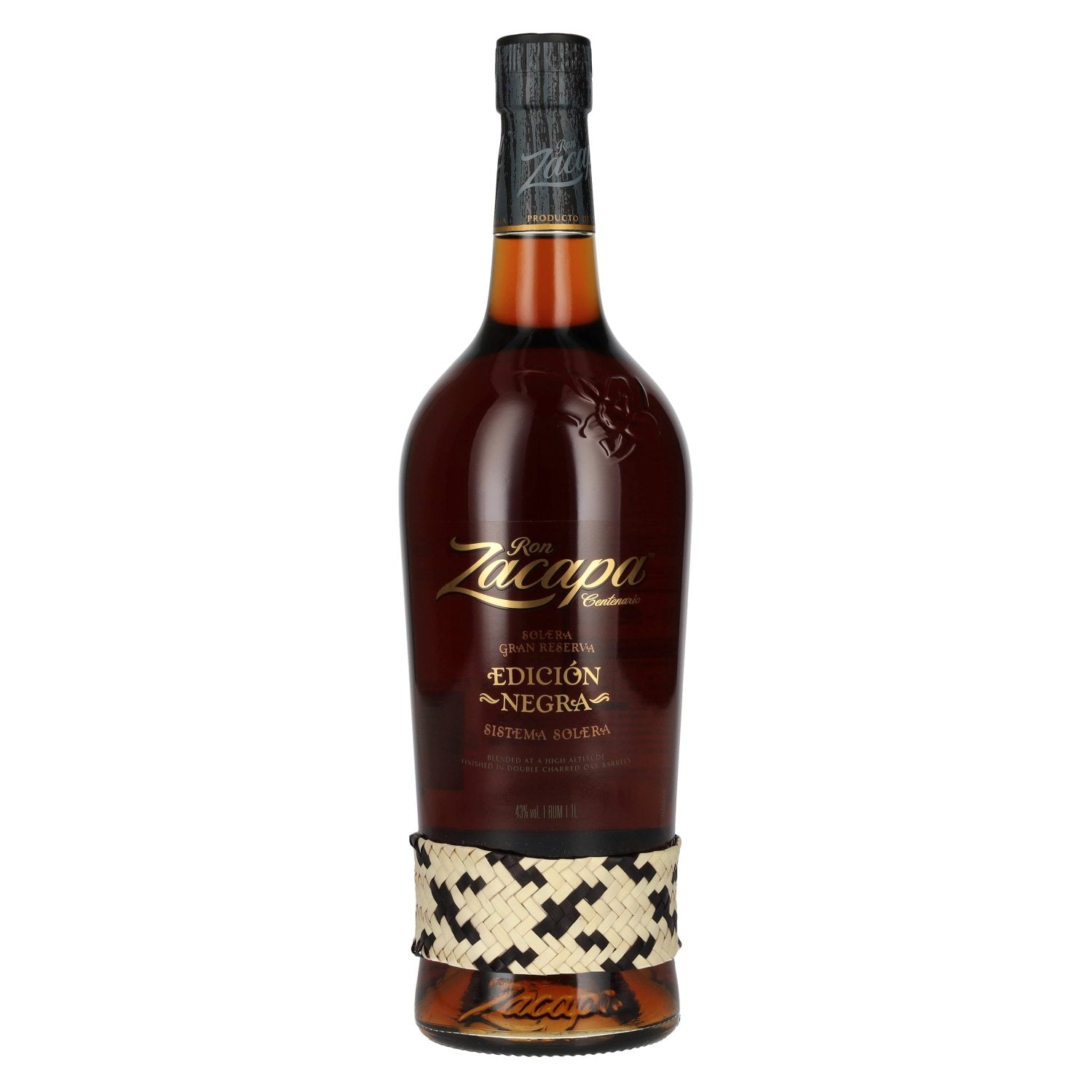 Ron Zacapa Centenario EDICIÓN NEGRA Sistema Solera Gran Reserva 43% vol. 1 litre