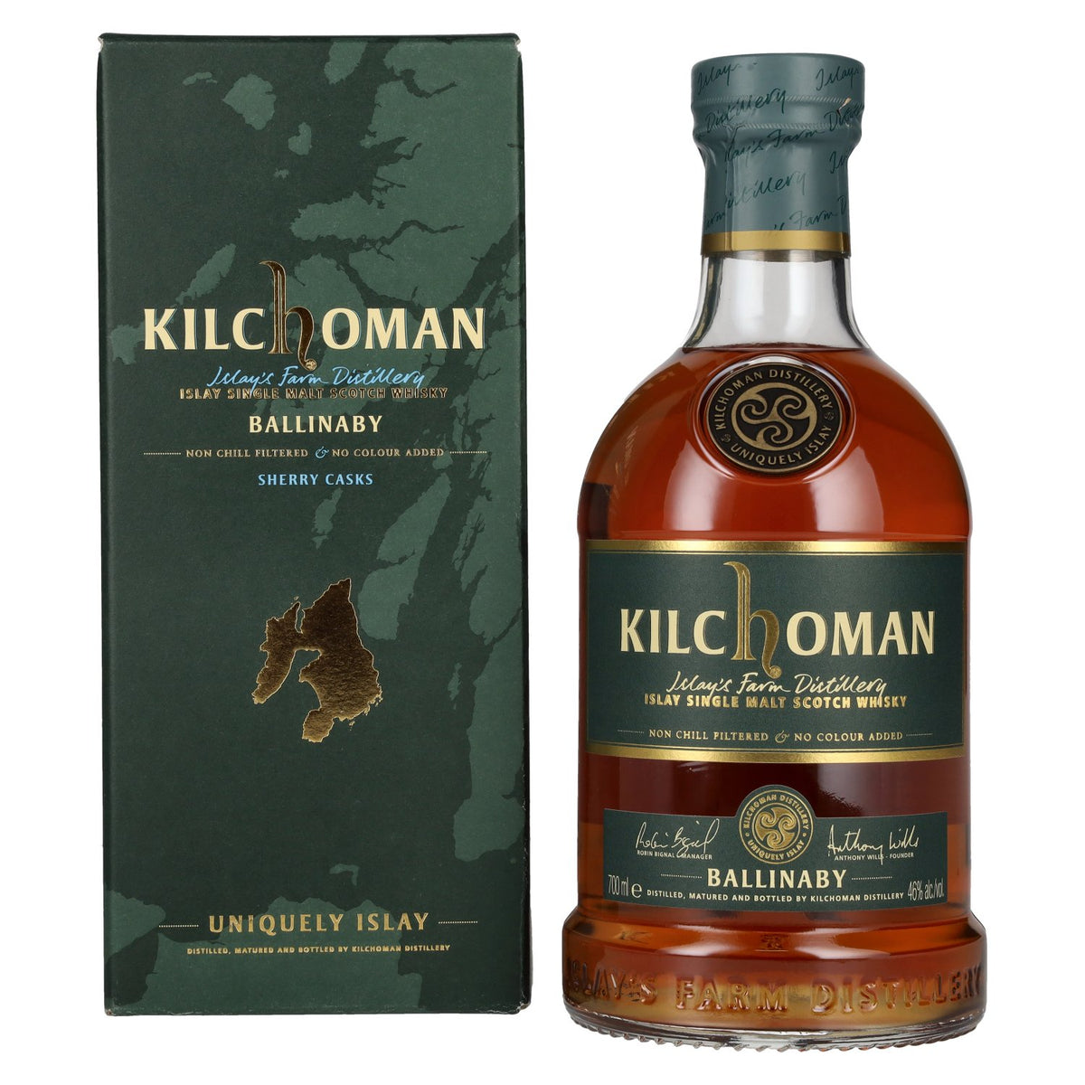 Kilchoman BALLINABY Islay Single Malt Scotch Whisky 46% Vol. 0,7l en boîte cadeau