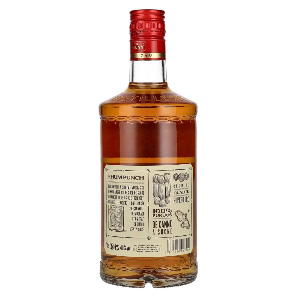 La Mauny Rhum Ambré Agricole Martinique 40% Vol. 0,7l