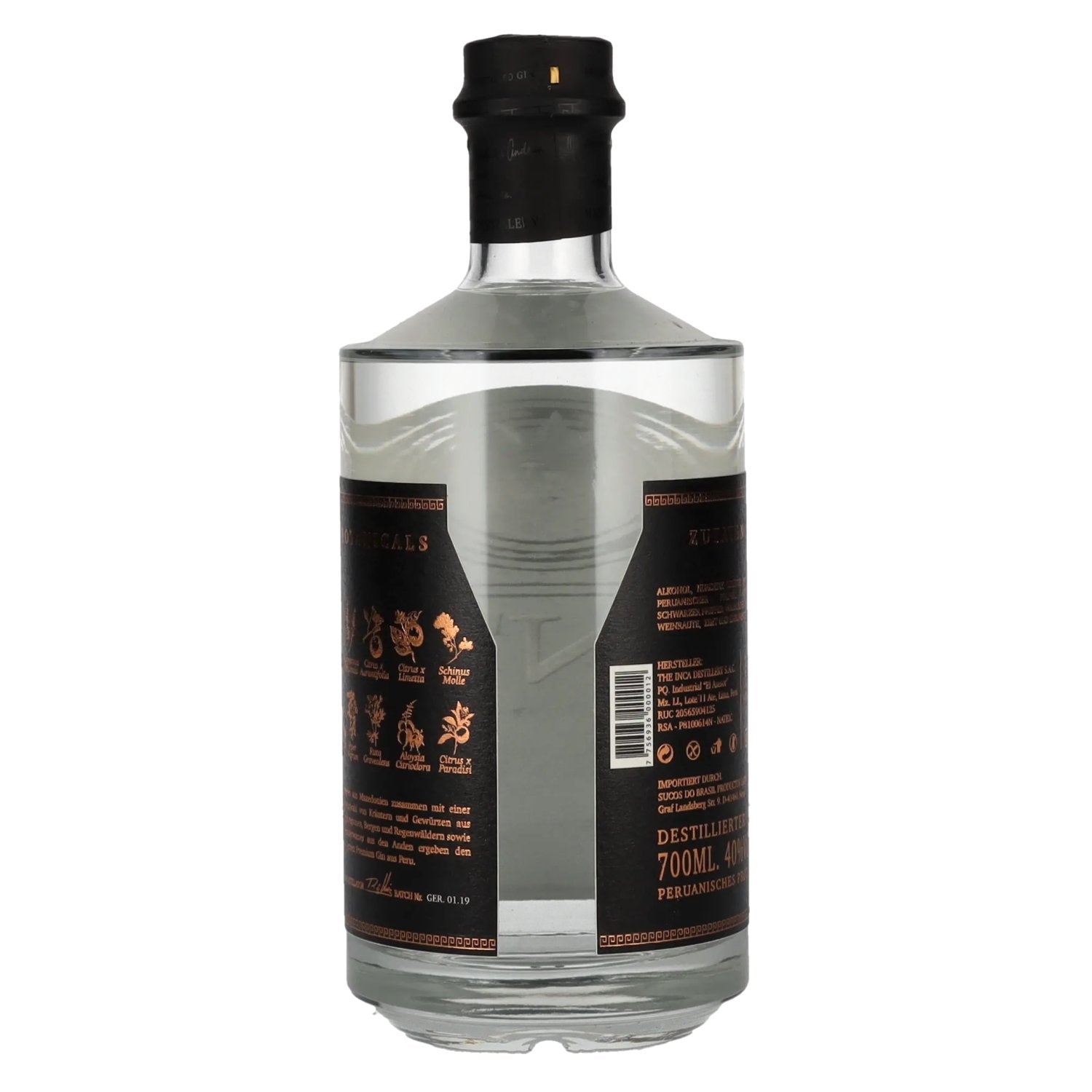 GIN'CA Peruvian Distilled Gin 40% Vol. 0,7l