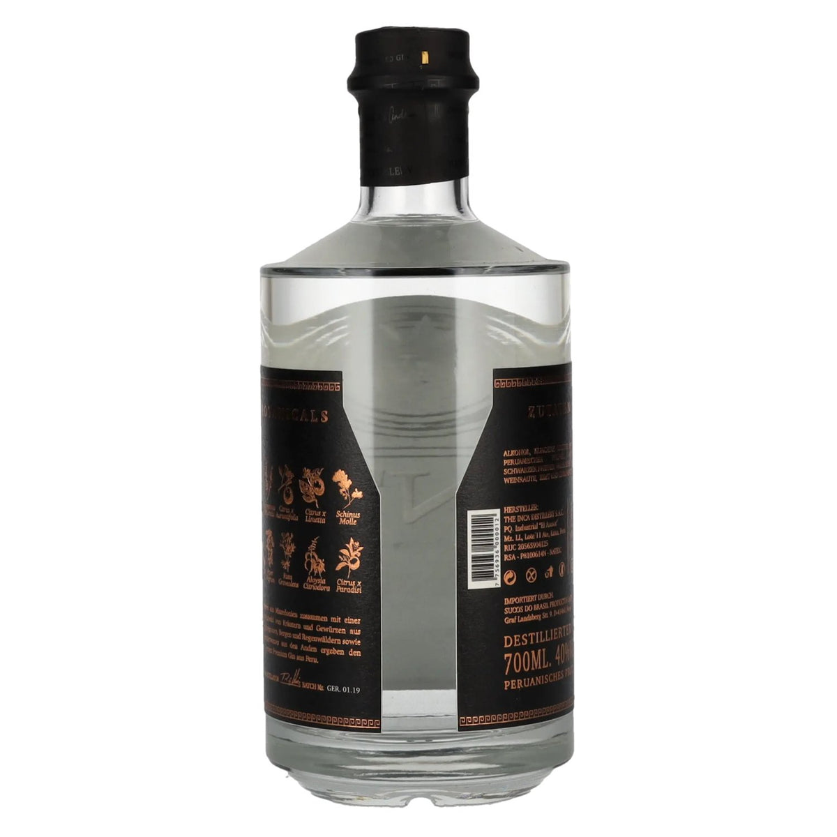 GIN'CA Peruvian Distilled Gin 40% Vol. 0,7l