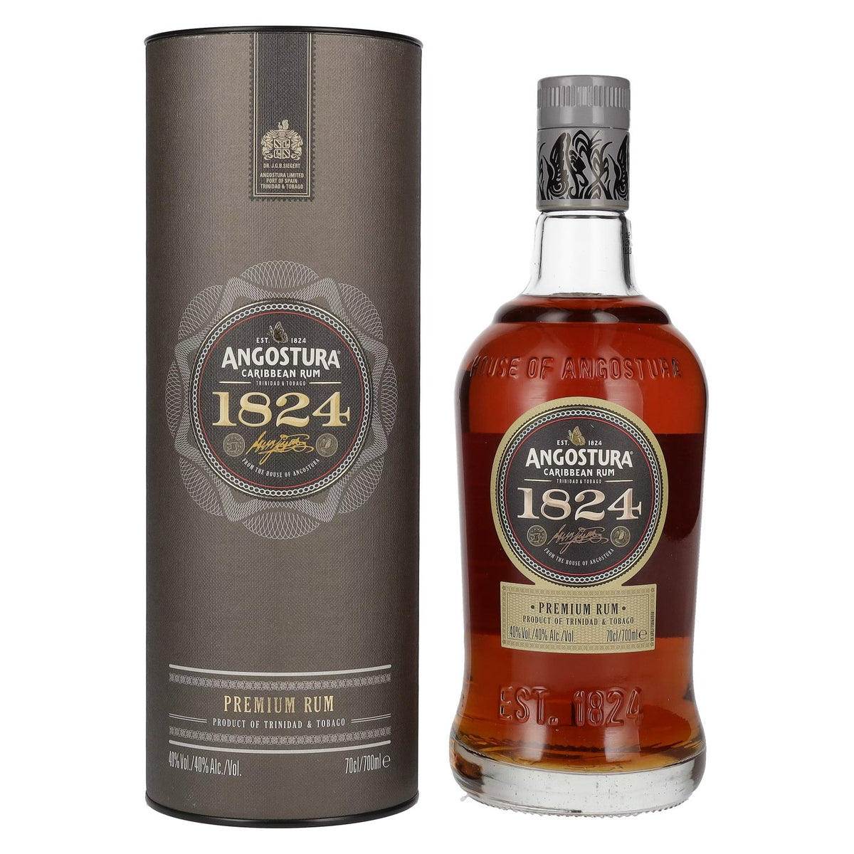 Angostura 1824 Premium Caribbean Rum 40% Vol. 0,7l in gift box