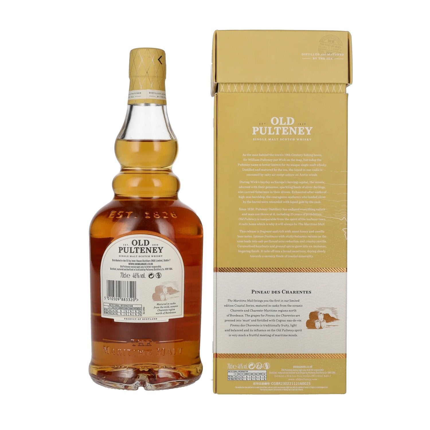 Old Pulteney Coastal Series PINEAU DES CHARENTES 46% Vol. 0,7l in gift box