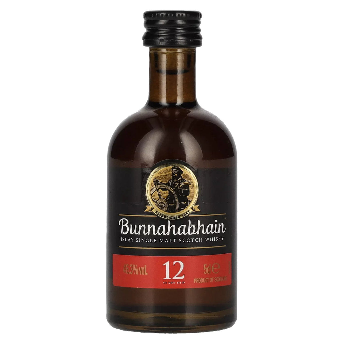 Bunnahabhain 12-Year-Old Islay Single Malt Scotch Whisky 46.3% ABV 0.05 l