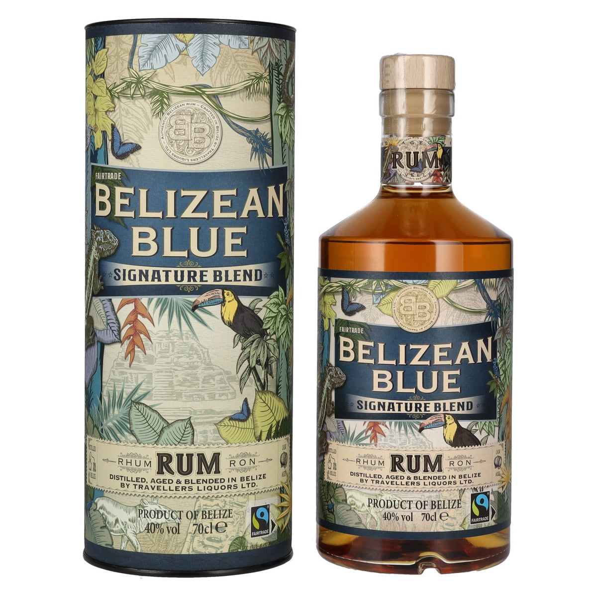 Belizean Blue SIGNATURE BLEND Rum 40% Vol. 0,7l in gift box