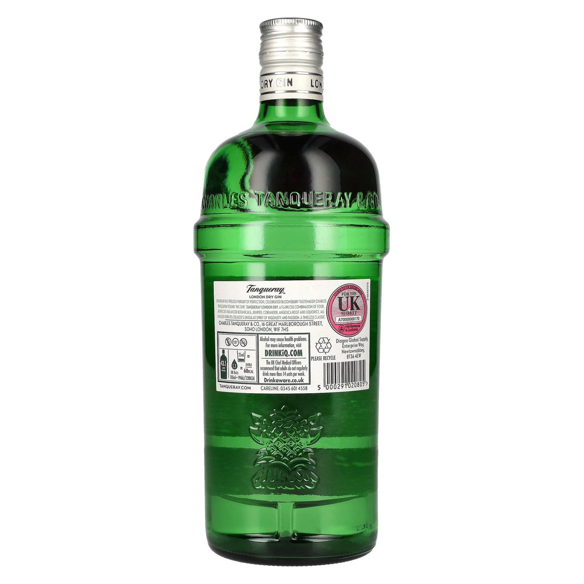 Tanqueray LONDON DRY GIN Importé 43,1 % vol. 1 l