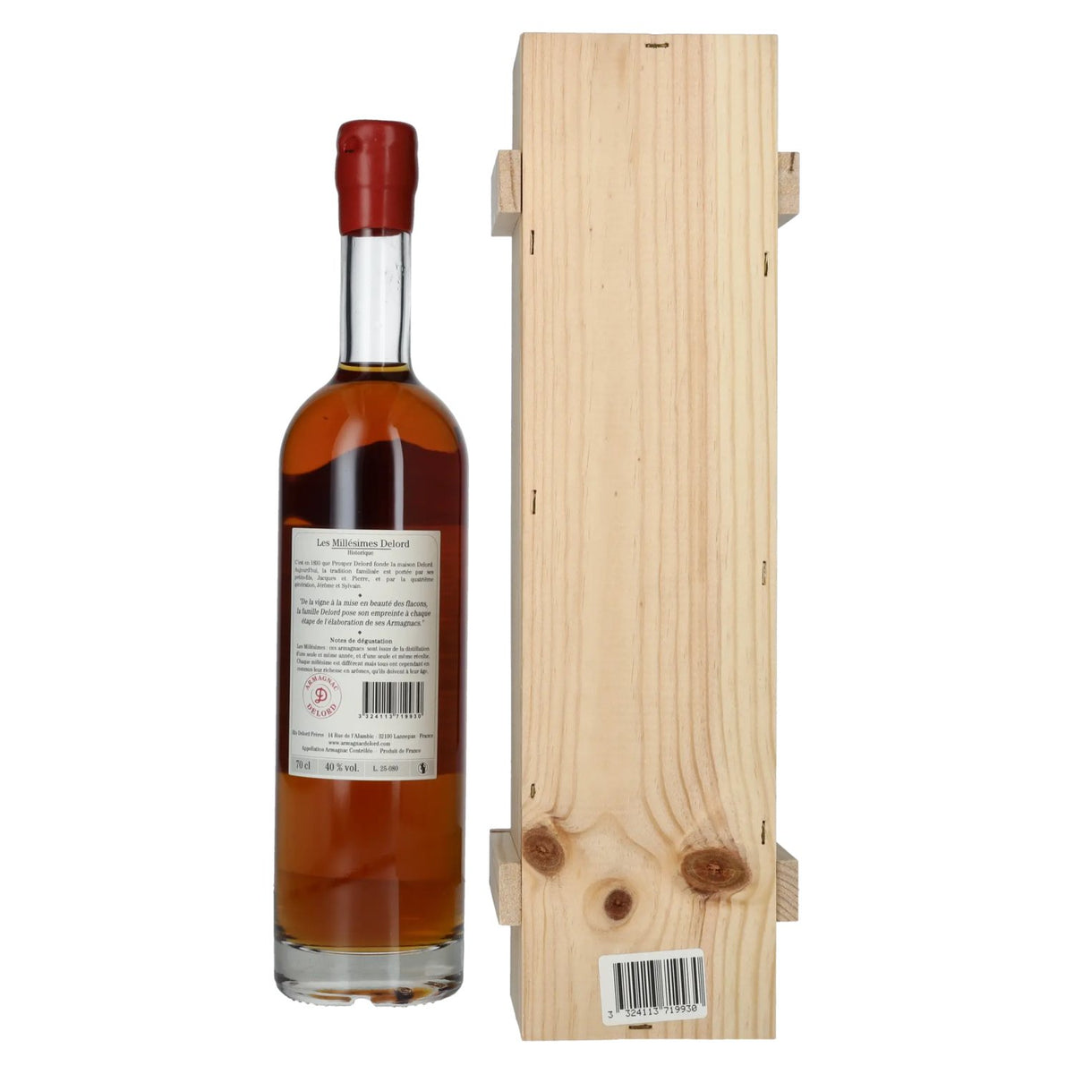 Vieil Armagnac Delord Vintage Récolte 1993 40% Vol. 0,7l in wooden box