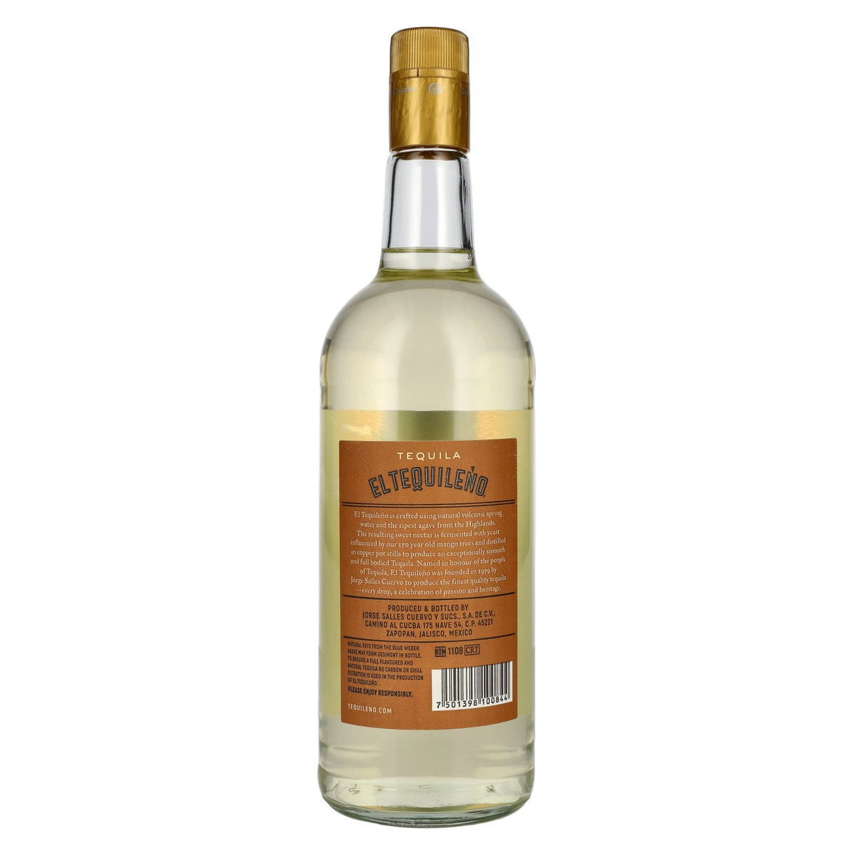 El Tequileño Reposado 100% Agave 38% Vol. 1l