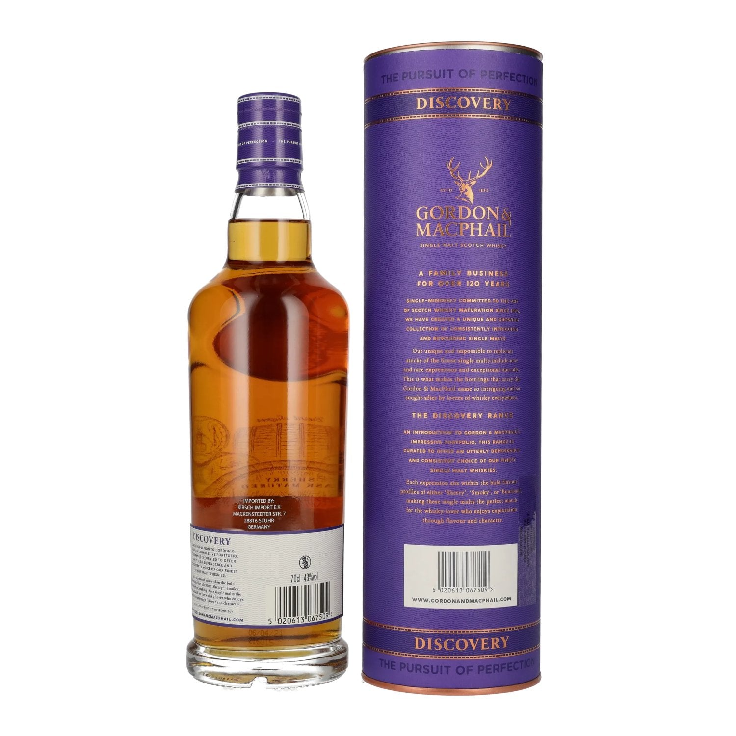 Gordon &amp; MacPhail BUNNAHABHAIN 11 Years Old DISCOVERY Single Malt 43% Vol. 0,7l en boîte cadeau