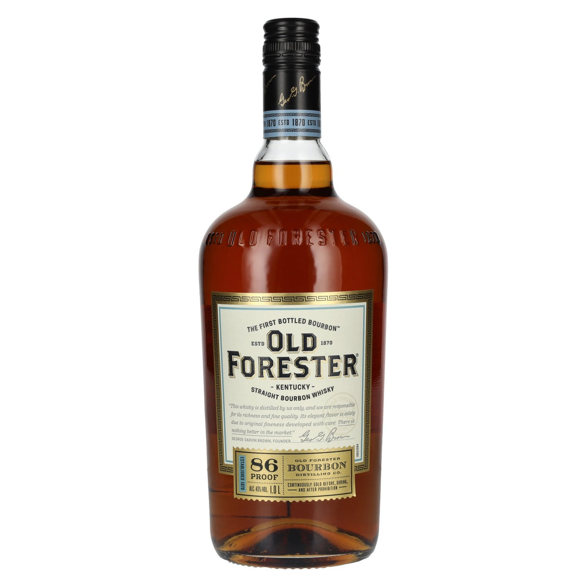 Old Forester 86 Proof Kentucky Straight Bourbon Whisky 43% Vol. 1l
