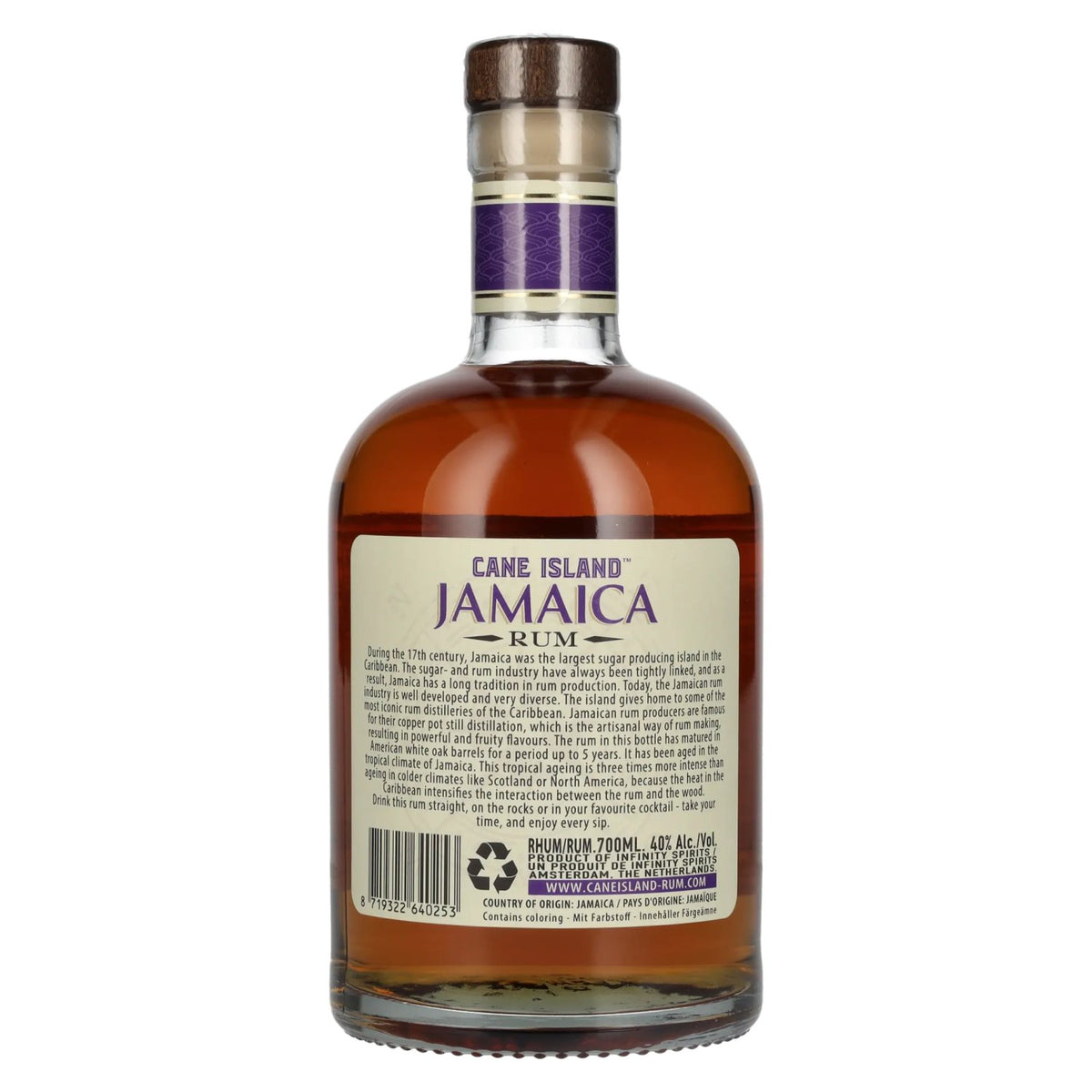 Cane Island JAMAICA Caribbean Aged Single Island Rum 40% Vol. 0,7l