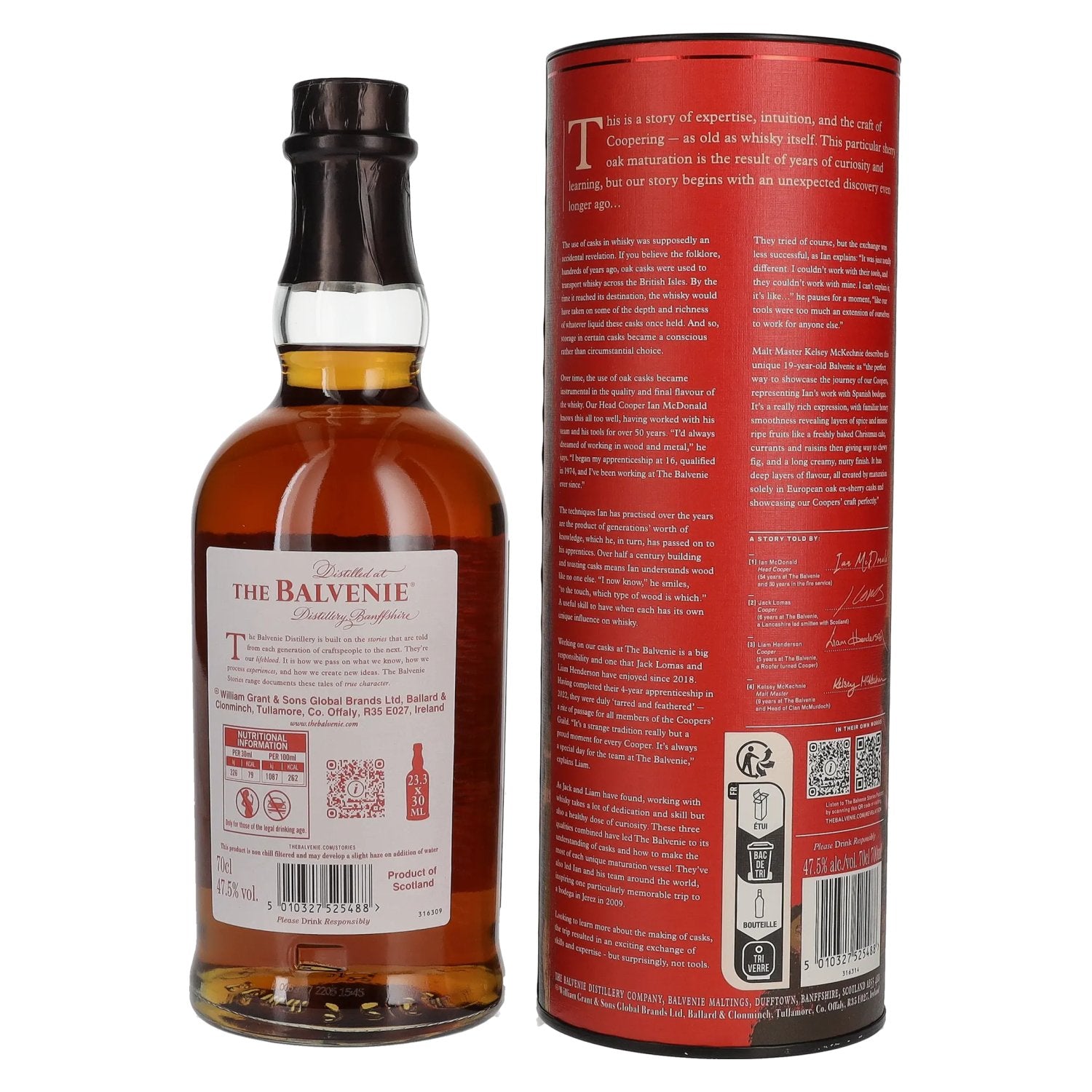 The Balvenie STORIES 19 Years Old A Revelation of Cask and Character 47,5% Vol. 0,7l in Geschenkbox