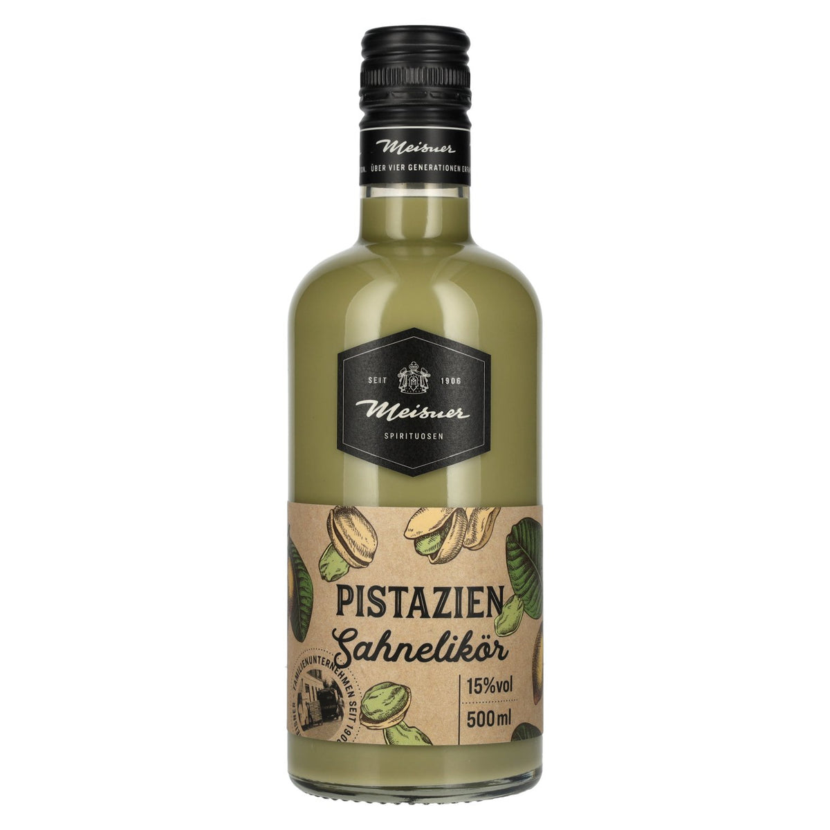 Meisner Pistache Liqueur de crème 15% vol. 0,5l