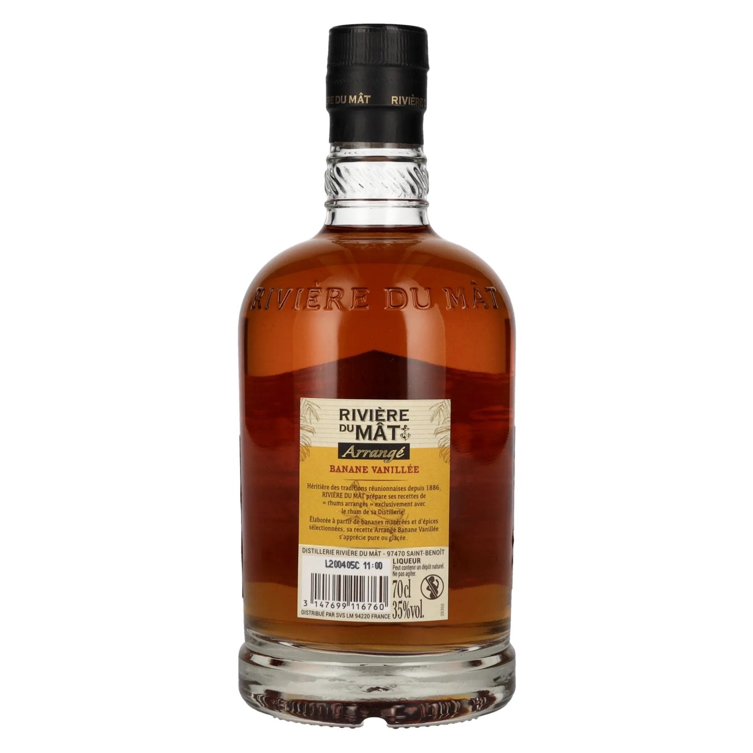 Rivière du Mât Arrangé Banane Vanillée 35% vol. 0,7l