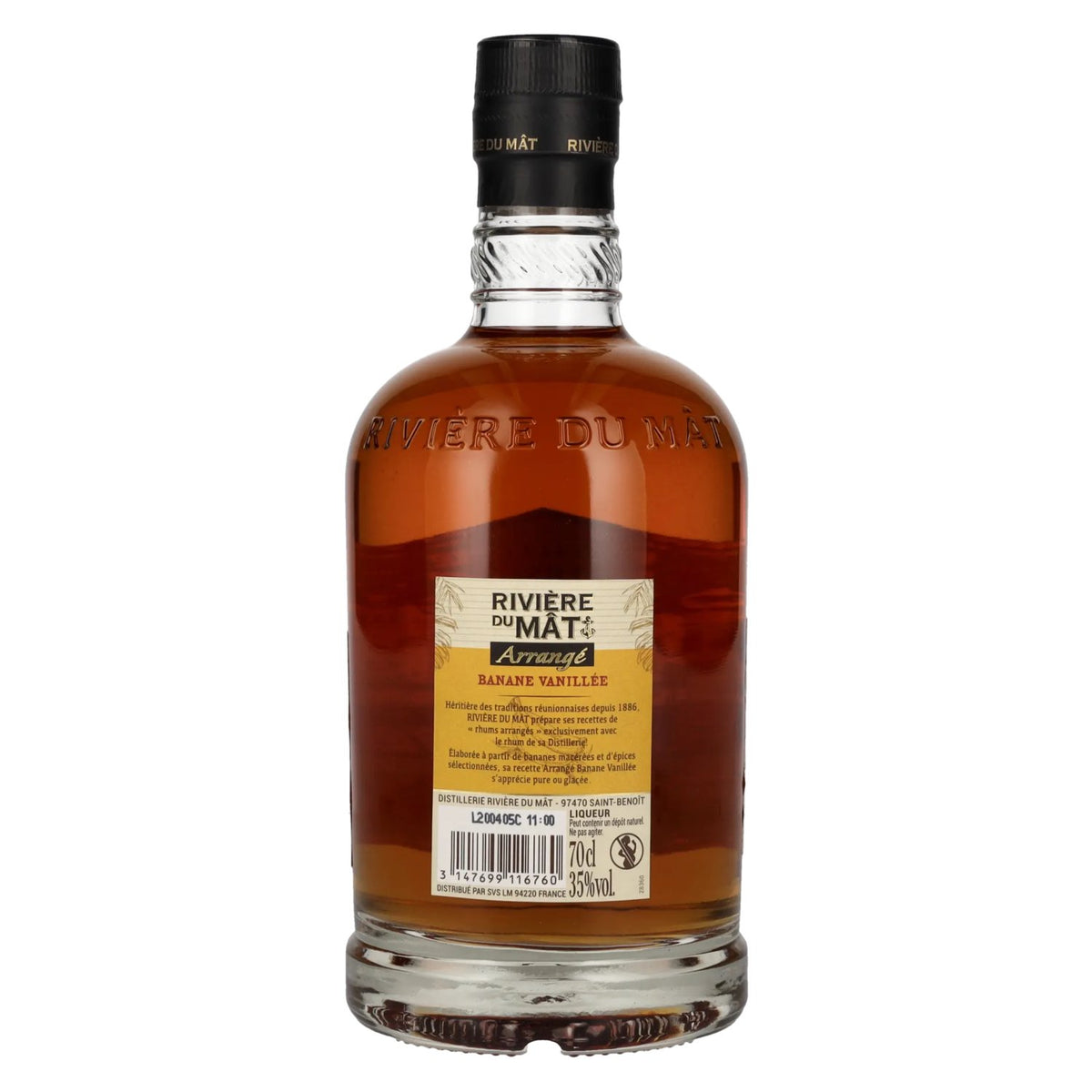 Rivière du Mât Arrangé Banane Vanillée 35% Vol. 0,7l