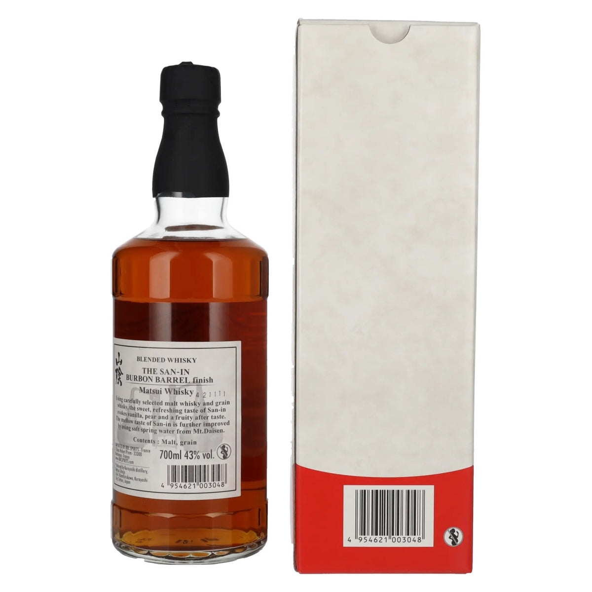 Matsui Whisky THE SAN-IN Blended Japanese Whisky ex-BOURBON BARREL 43% Vol. 0,7l in gift box