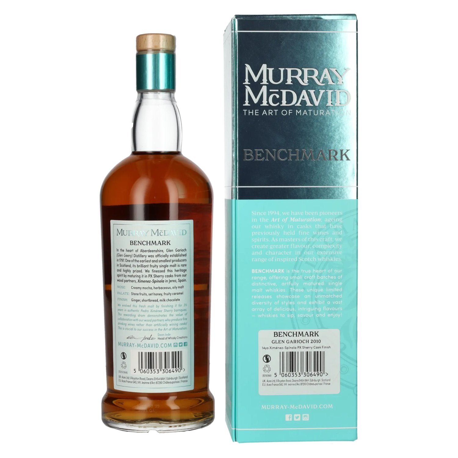 Murray McDavid BENCHMARK 14 Years Old GLEN GARIOCH PX Sherry Cask Finish 2010 51,6% Vol. 0,7l in Geschenkbox