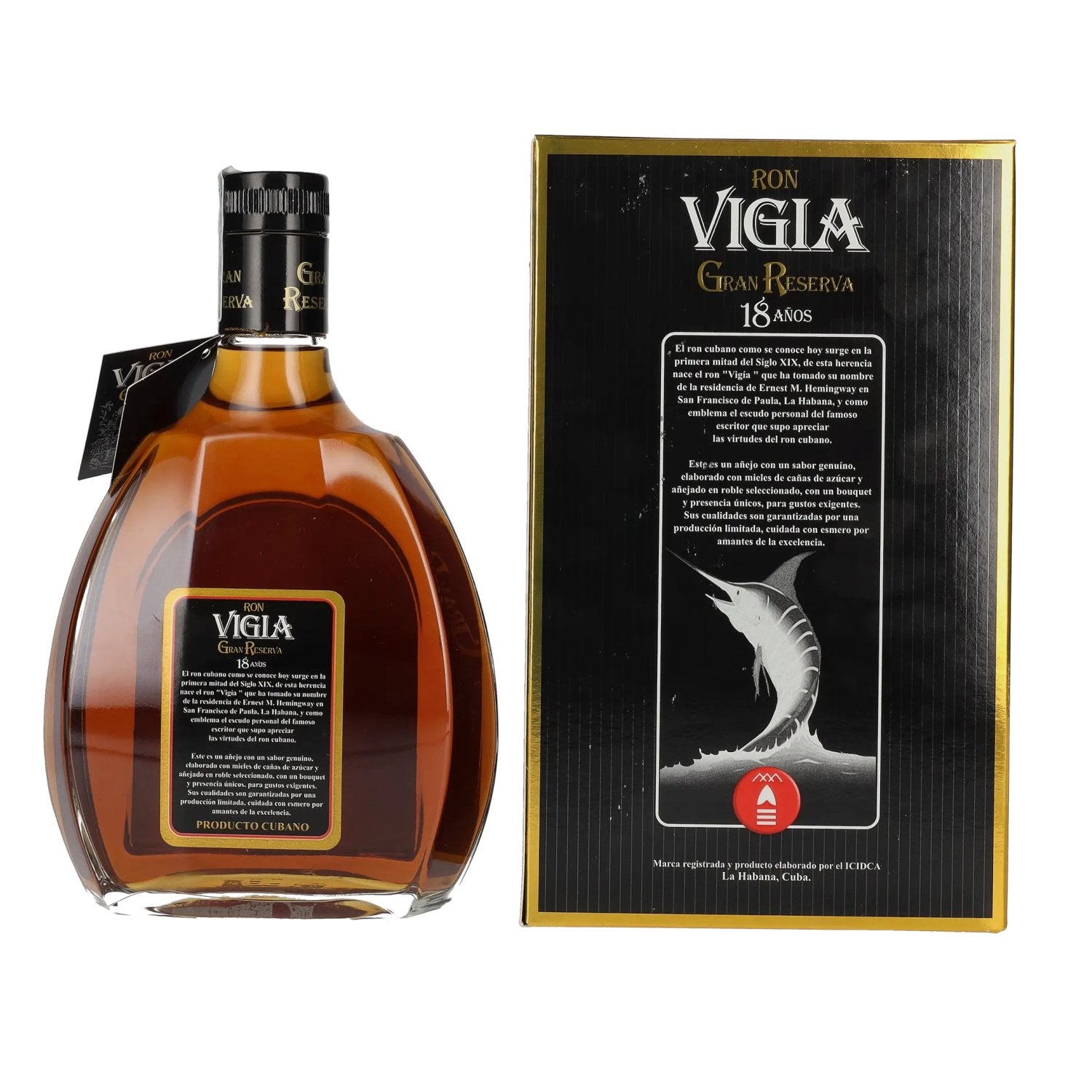 Ron Vigia Gran Reserva 18 Años 40% Vol. 0,7l in Geschenkbox
