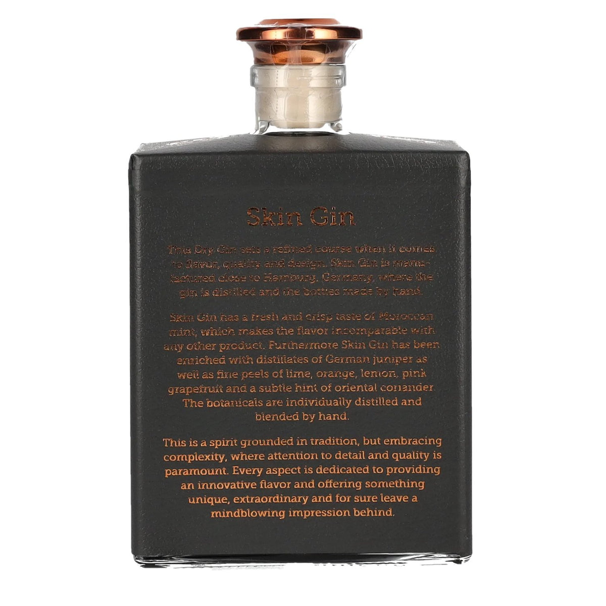 Skin Gin Handcrafted German Dry Gin Edition Anthracite 42% Vol. 0,5l