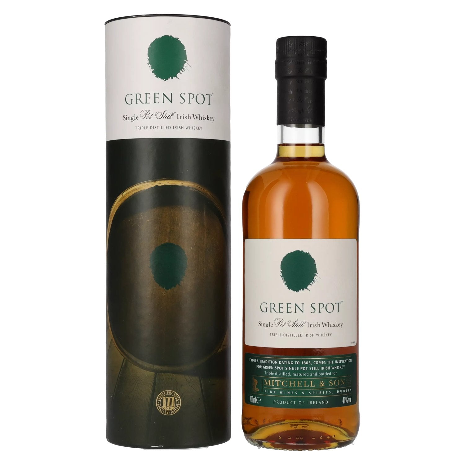 Green Spot Single Pot Still Irish Whiskey 40% Vol. 0,7l in gift box