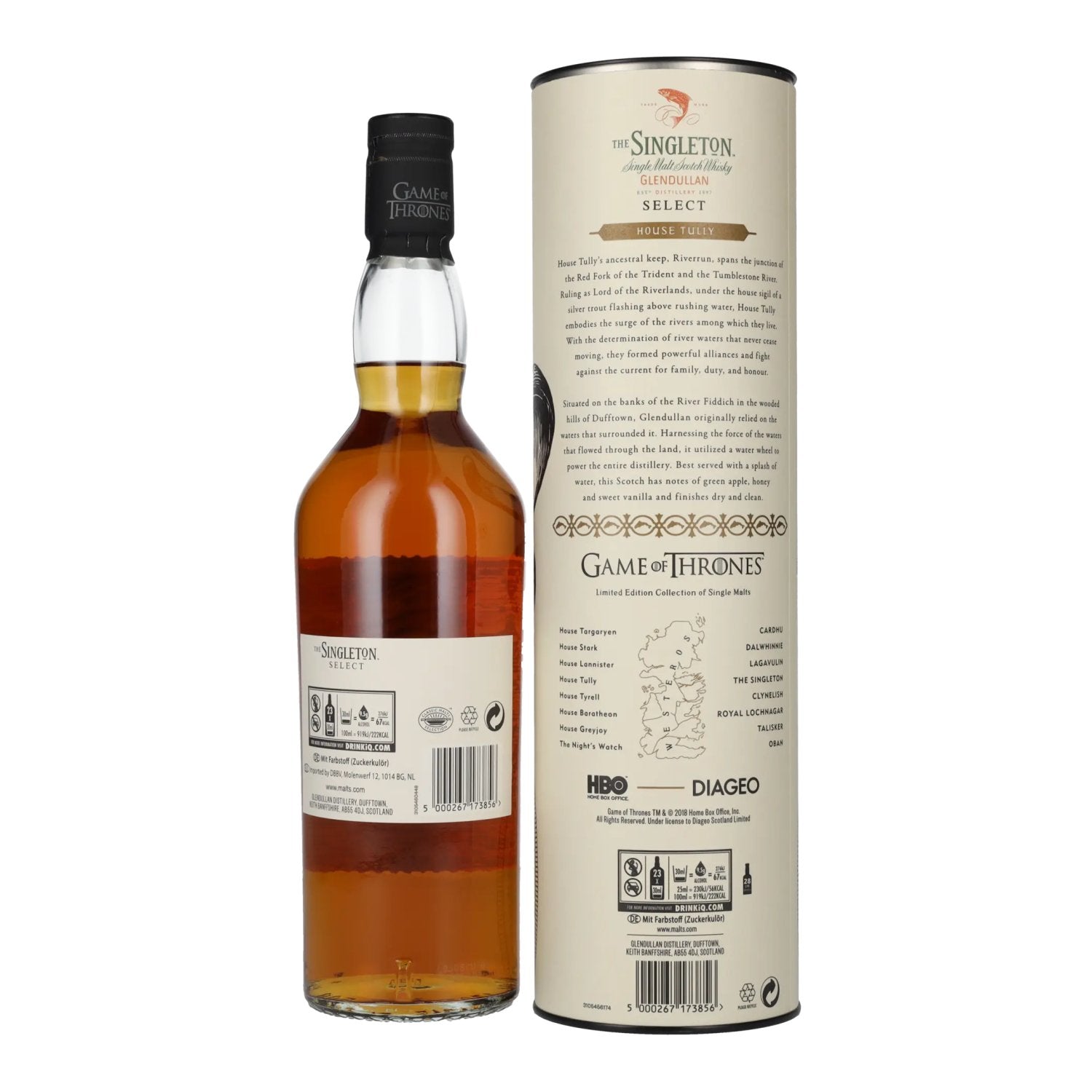 The Singleton GLENDULLAN GAME OF THRONES House Tully Single Malt Scotch Whisky 40% Vol. 0,7l in Geschenkbox