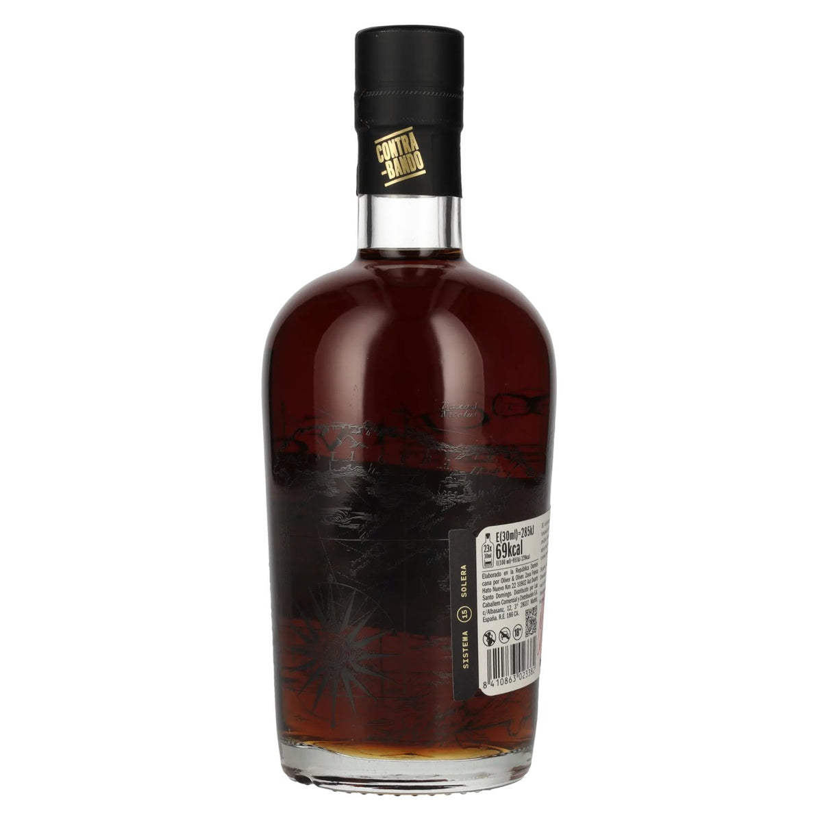 Ron Contrabando Black Solera 15 Años 40% Vol. 0,7l
