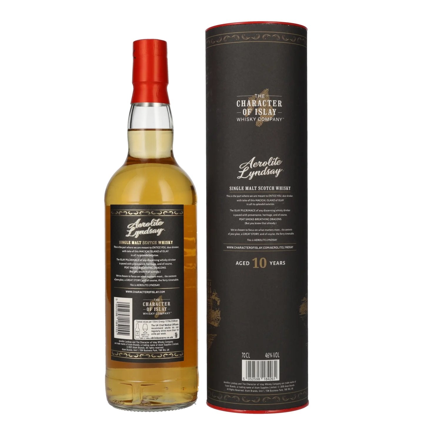 Aerolite Lyndsay 10 Years Old Islay Single Malt Scotch Whisky 46% Vol. 0,7l in gift box