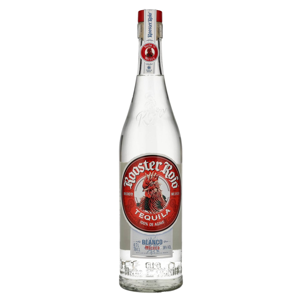 Tequila Rooster Rojo BLANCO 100 % d'agave, 38 % vol., 0,7 l
