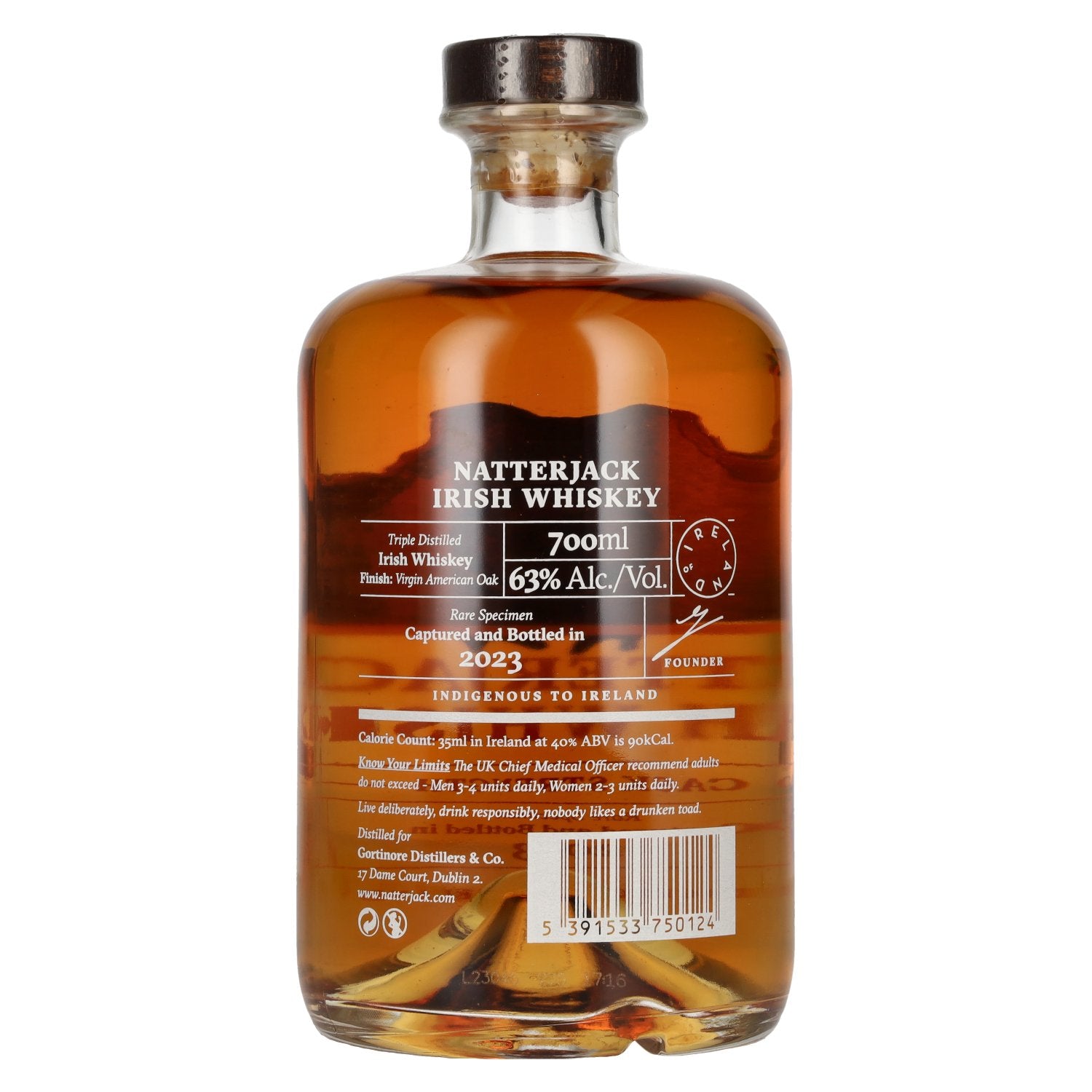 Natterjack Irish Whiskey Cask Strength 2023 63% Vol. 0,7l