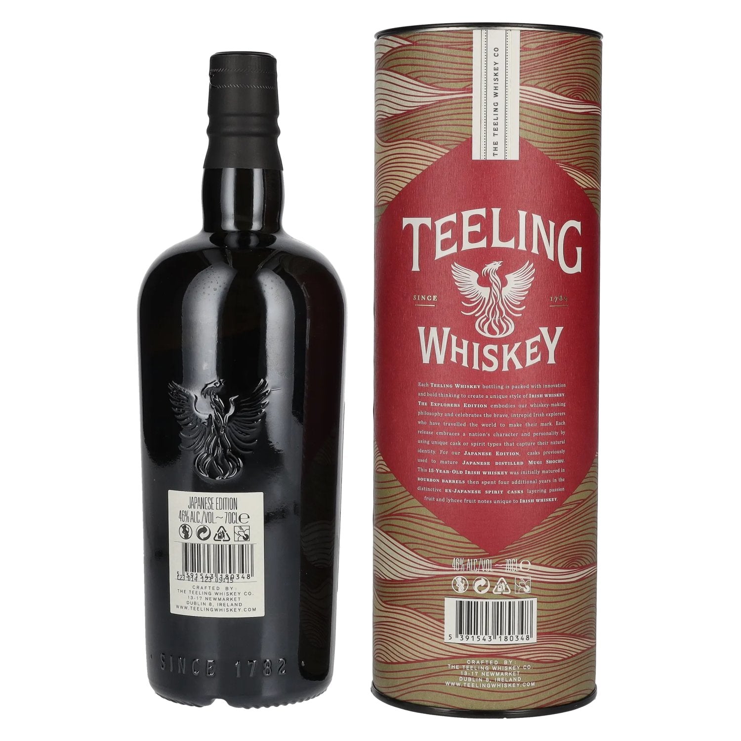 Teeling Whiskey 15 Years Old EXPLORERS SERIES Irish Whiskey Japanese Edition 46% Vol. 0,7l en coffret cadeau