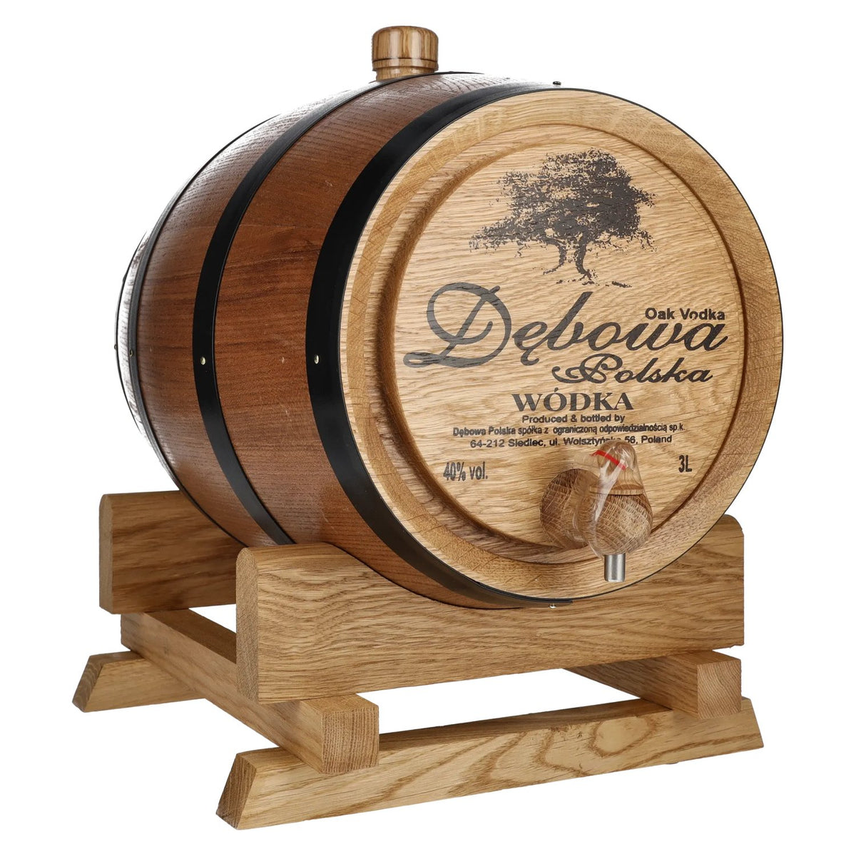 Debowa Wódka Fass 40% Vol. 3l in Geschenkbox